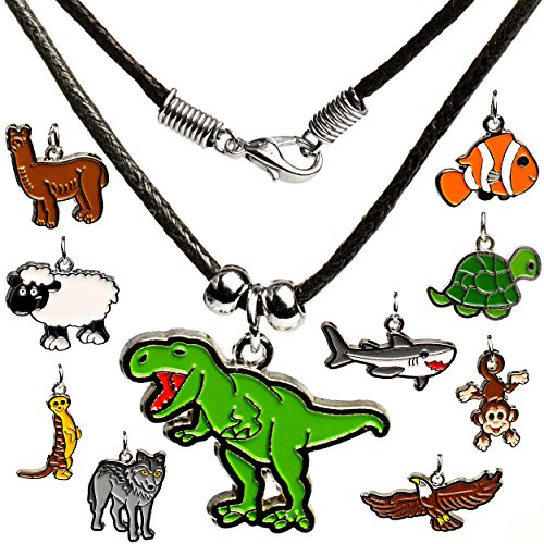 alles-meine.de GmbH 3 Stück Ketten - Jungen - Motiv-Mix - für Kinder & Erwachsene - Schmuck/Anhänger aus Metall - Motivanhänger - Edelstahl/Metall - Sterlingsilber rhod..