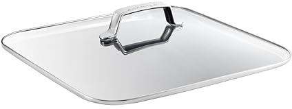 SCANPAN TechnIQ Glasdeckel 33x33 cm, Quadratisch, Ofenfest