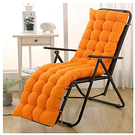 LLLD Cuscino per Sdraio Lettino Imbottitura Spessa per Sedia Reclinabile da Giardino Cuscino per Lettini Prendisole per Viaggi Vacanze Interni Esterni(Non Include Sedie)