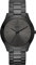 BUREI Relojes de Pulsera Minimalistas de Acero Inoxidable para Hombre, Reloj de Cuarzo Impermeable para Hombre, Todo Negro