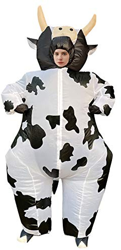 Arokibui aufblasbares Kuh Kostüm Lustiges Blow Up Kostüm für Cosplay Party Festival Halloween Anzug