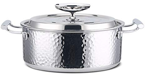OQHAIR StockKitchen u, Cocina de Sopa de Acero Inoxidable 304 u, Acero Compuesto Engrosado de Tres Capas, no Escoja la Estufa, tamaño 10 (Tamaño : 22cm) (Onecolor 18cm)