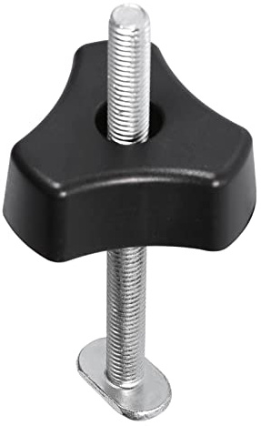 Risegun Juego De Abrazaderas De Sujeción De Acción Rápida De Metal, Herramienta De Carpintería, para Sujeción De Trabajo De Riel En T con Ranura En T, Posicionamiento((T Screw+Knob Nut Only))