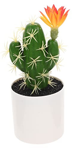 MAGICLULU Simulationskaktus Kaktus Dekofigugr Sukkulente Faux Pflanzen Kunstpflanze Gefälschte Pflanzen Deko Künstliche Kaktus Stiele Mini Künstliche Bonsai Schreibtisch Topf Plastik