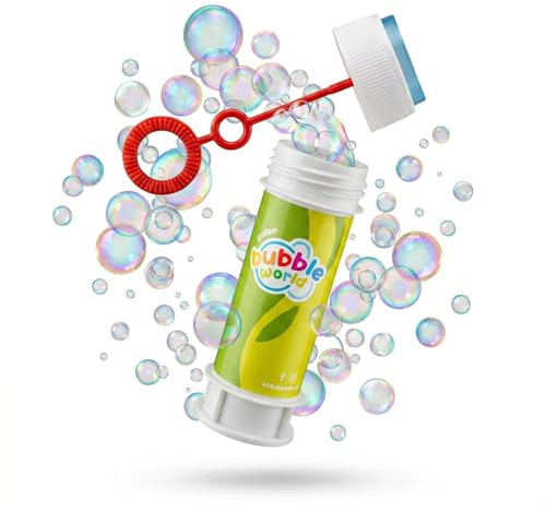 Conipa® 18 Stück Seifenblasen Kinder Mitgebsel für Kindergeburtstag, Hochzeit & Standesamt (je 60ml) - Give Aways & Gast-Geschenke Luftblasen Großpackung (Mitbringsel) - Soap Bubbles Set