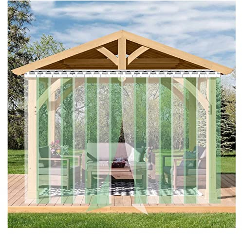 IBOWZ PVC Lamellen Streifenvorhang Transparenter Türstreifenvorhang aus PVC-Kunststoff, Trennwand, Türvorhang, wasserdicht, für Fabrik, Gefrierschranktür, Streifenvorhang