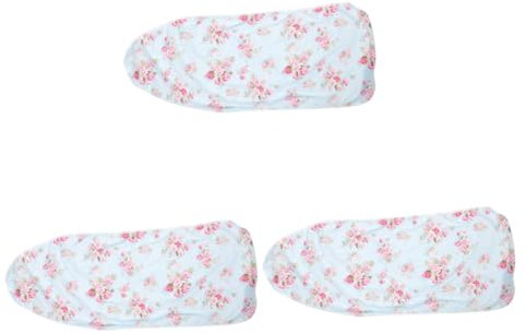 Alipis 3pièces Housse De Planche à Repasser Coton Amovible Et Lavable Douce Et Antidérapante pour Repassage Plis Design Pliable Et Facile à Bleu avec Motifs De