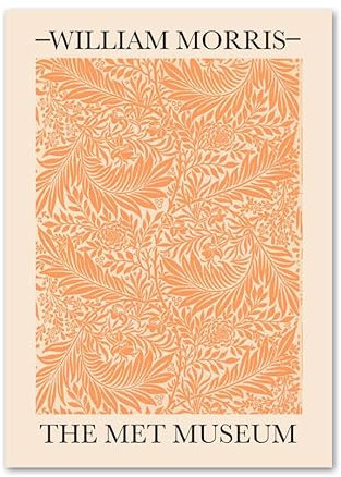 SGFGAD FHYWQ Berühmtes William Morris Poster und Drucke Abstrakter Rittersporn Wandkunst William Morris Leinwand Gemälde Galerie Bilder für Home Decor 60x80cm Kein Rahmen