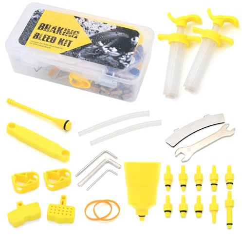 Entlüftungsset, 26 Stück Entlüftungskit, Fahrrad Hydraulische Scheibenbremse Entlüftungskit, Bremsen Wechsel Hydraulische Kits, Fahrrad Bremsen Entlüftungsset Kit