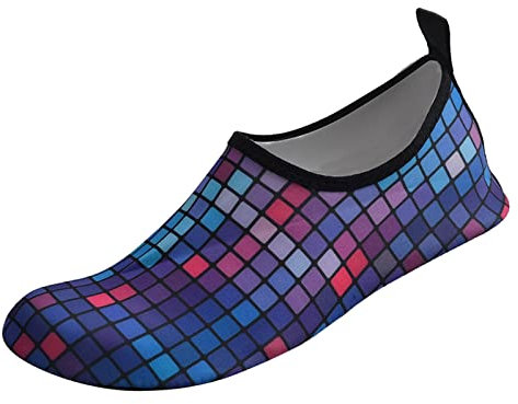 Barfuss Schuhe Damen Breathable Schwimmschuhe Gegen Seeigel Badeschuhe Aquaschuhe Schnell Trocknend Aquaschuhe Leicht und Luftig Surfschuhe Lockere Swimming Shoes Wasserschuhe