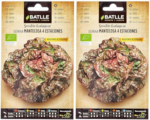 Graines Bio de Batlle - Laitue des quatre saisons (2g) (Lot de 2)