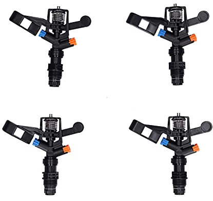 ANKROYU 10 pièces G1/2 arroseur à Bras oscillant à Filetage mâle, arroseur de pelouse Rotatif à 360 degrés en Plastique Technique, arroseur d'irrigation de Jardin pour Fournitures