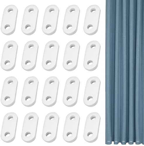 20 Piezas 20g Pesas Cortina, Contrapesos de Cortina No Oxidantes | 3.8 x 1.5 x 0.5cm pesas para el bajo de cortinas, Pesas para Cortinas, para Hogar Oficina Hotel Cortinas