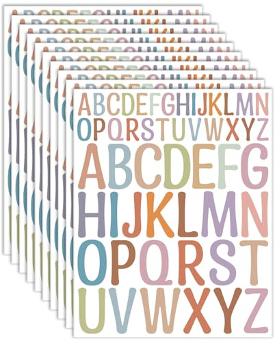 Buchstaben Aufkleber 10 Blatt 1 Zoll 2 Zoll Klebebuchstaben Buchstaben Sticker Selbstklebende Zum Aufkleben für Kunsthandwerk
