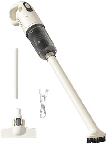 Limpieza Inalámbrica Potente Eficaz - De fábrica Ligera de 1200 mAh, Vacío De Inalámbrico Hecho A Mano | Rielle De Extensión 2X, Hippa Lavado, Cepillo De Suelo, Cable De Carga, Soplador De Polvo
