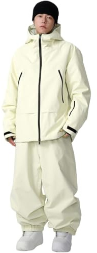 HOUZONIY Herren Damen Skijacke & Skihose Set Skianzug 2 teilig
