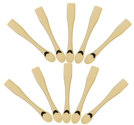 iplusmile Cucharas Para Mascarilla Facial y Crema Facial 10 Unidades Mini Aplicadores Reutilizables Para Cuidado Piel Uso Cosmético Portátil