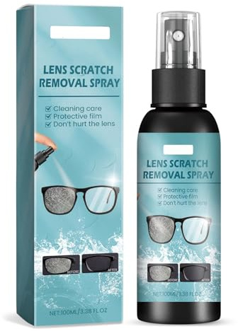 Scratch Remover for Glasses, Lens Scratch Removal Spray, 100 ml Lens Repair Spray, Scratch Repair Glasses
