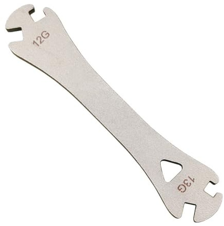 Violiica Speichenschlüssel für Mountainbike, Rennrad, Fahrrad, 12G/13G, Stahl, Installation und Demontage, Silber, 90 x 18 x 4 mm