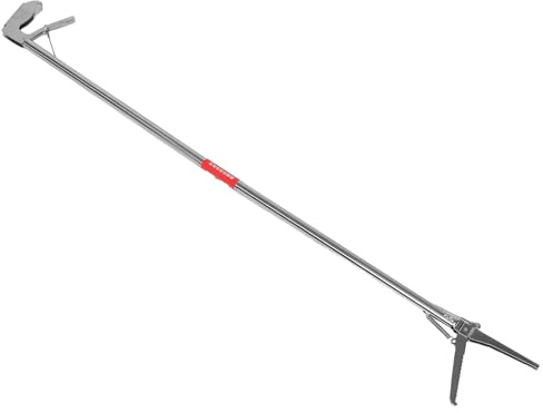 TOYANDONA Pinza para Serpientes y Reptiles de Acero Inoxidable, Plegable Bloqueo, 120 Cm Extra Larga, Herramienta Multiusos para Pesca, Cangrejos, Anguilas y Recolección de Basura