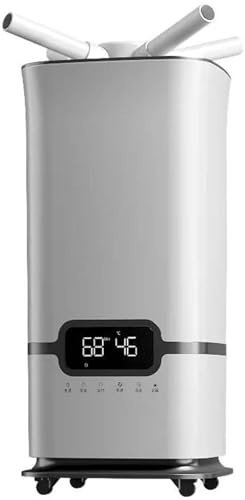 Humidificador Comercial de 16 Litros, Humidificador de Aire Industrial con Temporizador de 1 a 12 Horas y Pantalla Led, Atomizadores de 3 Núcleos y Cubiertas de Hasta 200㎡, Generador de Niebla Para
