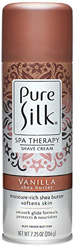 Pure Silk Vanilla Shea Butter Spa Therapy Shave Cream for Women, 7.25 oz.