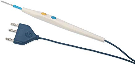 Manipolo monouso STERILE comando manuale con attacco tipo Valleylab – completo di elettrodo a lama rimuovibile – lunghezza cavo 320 cm