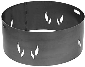 Hochwertiger Grillring - Grillplatte für Feuerschale in den Größen: 61cm - 71 cm - 81 cm - 102 cm und Aufsetzer in den Größen: 59 cm - 69 cm und 79 cm in drei Ausführungen (Aufsetzer 59 cm Unlackiert)