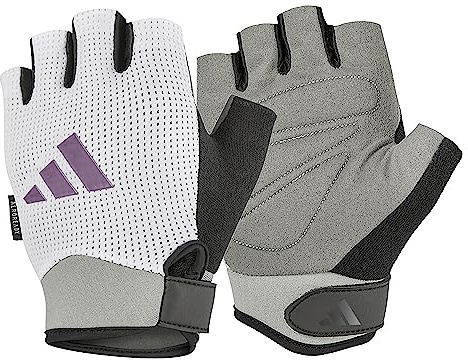 adidas Damen Leistungshandschuhe, Weiß, L