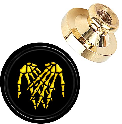 craspire Wax Seal Stamp Head Schädel Abnehmbare Versiegelung Messing Stamp Head Nur Für Kreative Geschenkumschläge Einladungskarten Dekoration