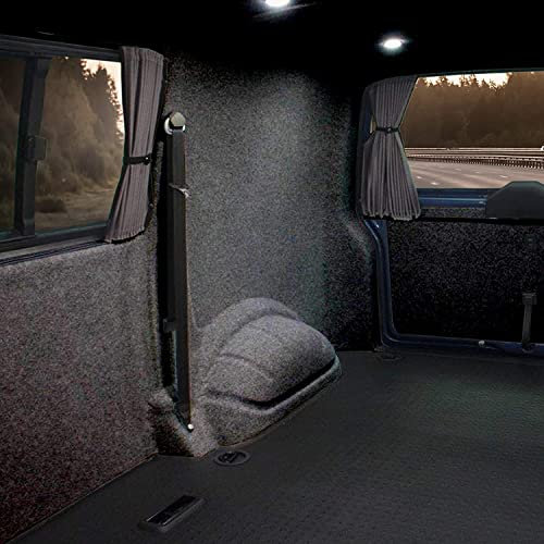 KARAT Filzstoff - Bastelfilz - Bespannstoff Kfz Filz Stoff für Auto Innenraumverkleidung Bezugsstoff Meterware Nadelfilz Camper ausbau Wohnmobil Filz Auto Innenausbau Superflex Schwarz 200 x 100 cm