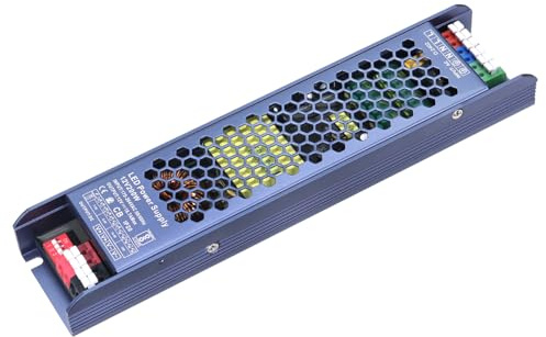 GOMING 12V 200W Ultrafino Transformador AC 200-240V a DC 12V 16.7A | Voltaje Constante Alimentación LED IP20 No Impermeable Para Tira de Luz LED Impresora 3D