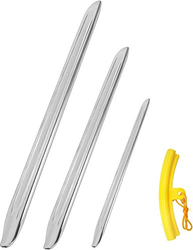 25cm 30cm 40cm Montiereisen Reifen&1 Felgenschutz, Montierhebel Motorrad Kohlenstoffstahl Reifenheber Fahrrad Reifen Hebeleisen Reifenmontierhebel Reifenmontage Werkzeug für Motorrad Fahrrad Auto