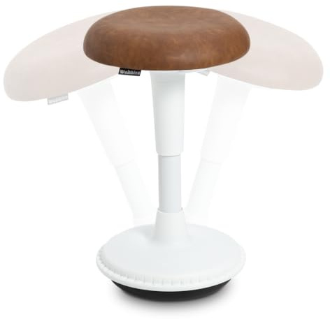 Wobblez ergonomischer Bürostuhl | Rückenschonender Wackelhocker Höhenverstellbar von 55-75 cm für einen Sitz-Steh-Schreibtisch | Gleichgewichtshocker | Ergonomischer Bürohocker