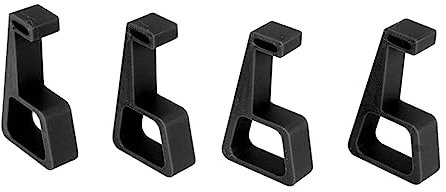 4pcs Horizontal Vertical Stand for Slim Stand Cooling Station, for Accessories Bracket Stand, Console Game Machine Cooling Legs, Horizontal Holder (Black)