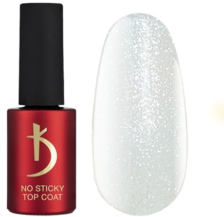 Kodi Professional Top Coat Semipermanente - Top Coat No Wipe Gel UV - Brilliante -7ml- Esmalte Semipermanente Capa Superior en Gel para Uñas - Sparkle