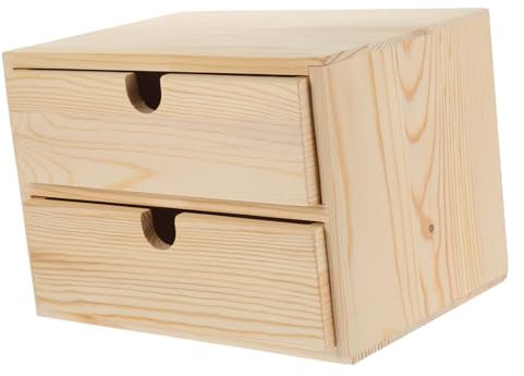PRETYZOOM Kasten Schmuckkästchen Schreibtischschublade Schreibtisch Schubladenbox Besteckschublade aus Holz Schublade für Büromaterial Aufbewahrungsschubladen Schmucketui