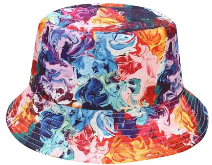 SRZYMJ Sommer Bucket Hat Packable Sailor Fisherman Caps zum Angeln Golf Camping Reisen Großer Kopf Breite Krempe Sonnenschutz Kopfbedeckung für Männer Frauen Lila