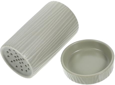 Alipis Organizzatore da Cucina in Ceramica Portautensili Contenitore per Bacchette e Posate Grigio Riutilizzabile per Casa, Ristoranti e Hotel