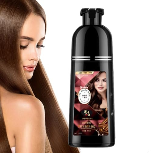 Shampoo tintura per capelli da donna, shampoo tintura per capelli, shampoo in schiuma ricco che i capelli 450 ml, pulizia profonda, shampoo senza candeggina, tintura lunga