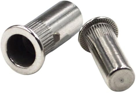 Edelstahl-Niet, M5 M6 M8 M10 M12 große Blindnietmutter, 304 Edelstahl, flacher Senkkopf, Nietmutter, versiegelte Nietmutter, Einsatz, Nietmutter(M6 5pcs)