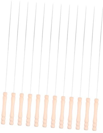 Happyyami 12stücke Grillspieße Aus Für Marshmallow Rösten Grillstab Und Fleischspieße Bbq Grillwerkzeug Mit Ergonomischem Griff Für Camping Und Grillen Im Innen Und Außenbereich