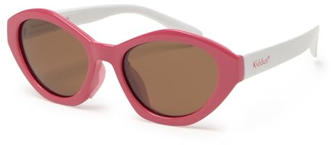 Kiddus Gafas de Sol Niña 4-8 Años, Polarizadas UV400 CAT3, Montura TR90 Flexible, Patillas TPE, Puente de Silicona, Certificación CE ISO REACH