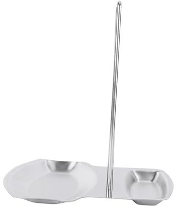 FONDOTIN Soporte De Tapas De Acero Inoxidable Organizador De Utensilios De Cocina Estante Para Cacerolas y Tapaderas Fácil De Limpiar y Llevar Plata