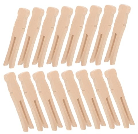 HORIALENCE Lot de 50 Pinces à Linge en Bois Rondes Robustes, Taille Petite, Matériau Bois Naturel, Maintien Ferme, Multi-usages pour Linge, Photos Et Loisirs Créatifs, Accessoire Maison Polyvalent