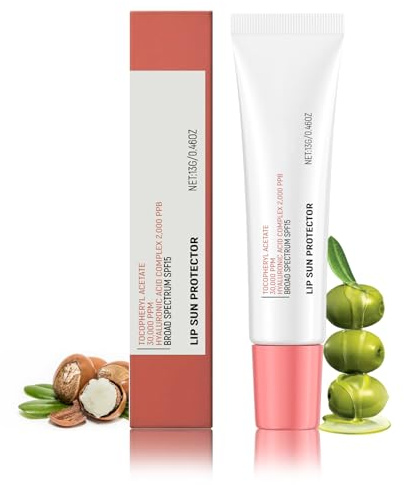 Tinted Lip Sunscreen Sun Protector SPF15 Sunscreen Lip Balm for Dry & Sensitive Lips – Hydrating with Hyaluronic Acid & Vitamin E 13g (1)