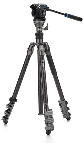 Benro Rhino CF 1 Series, 4 Section Tripod/Monopod FRHN14C with Flip Locks and S2PRO Video Head