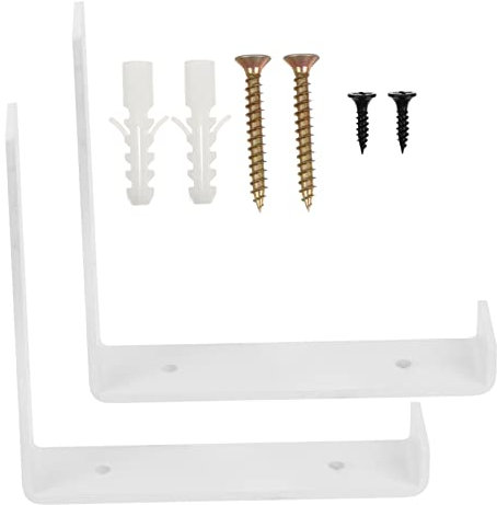 EXCEART 2pezzi Staffe Per Mensole Da Muro in Ferro Supporto Per Mensole Muro Staffe Di Fissaggio Per Rack Da Parete