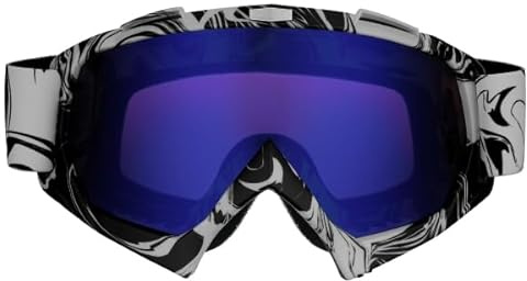Mud Defeater Motor Motocross Brille Kinder AHP Motorradbrille Racing Googles Silber