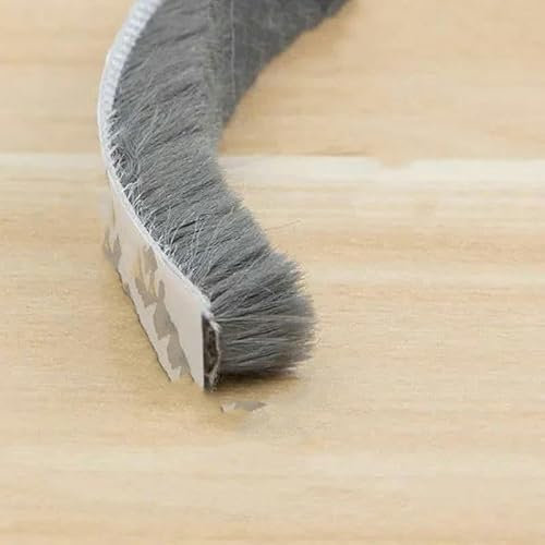 Bande d'étanchéité autocollante pour porte, fenêtre, porte coulissante, anti-insectes, isolation phonique, anti-poussière, 10 m, gris, 9 x 9,5 m